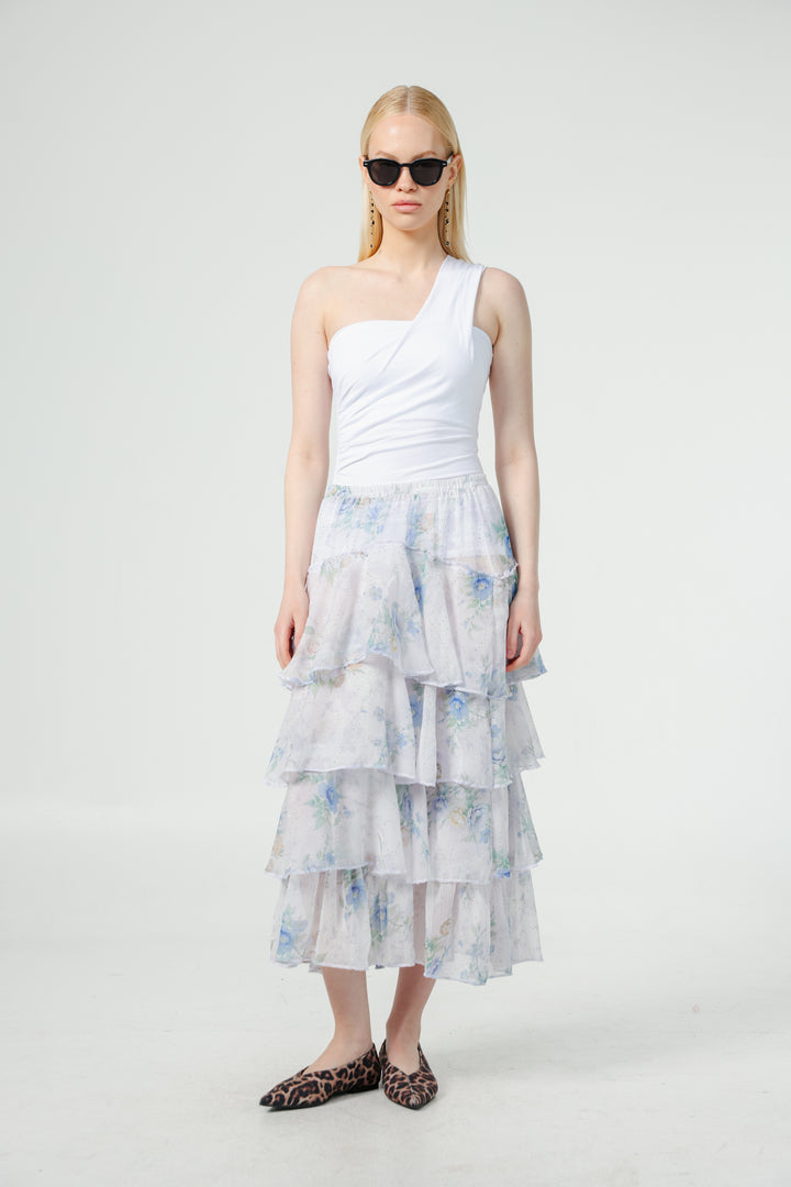 Sketch Floral Skirt