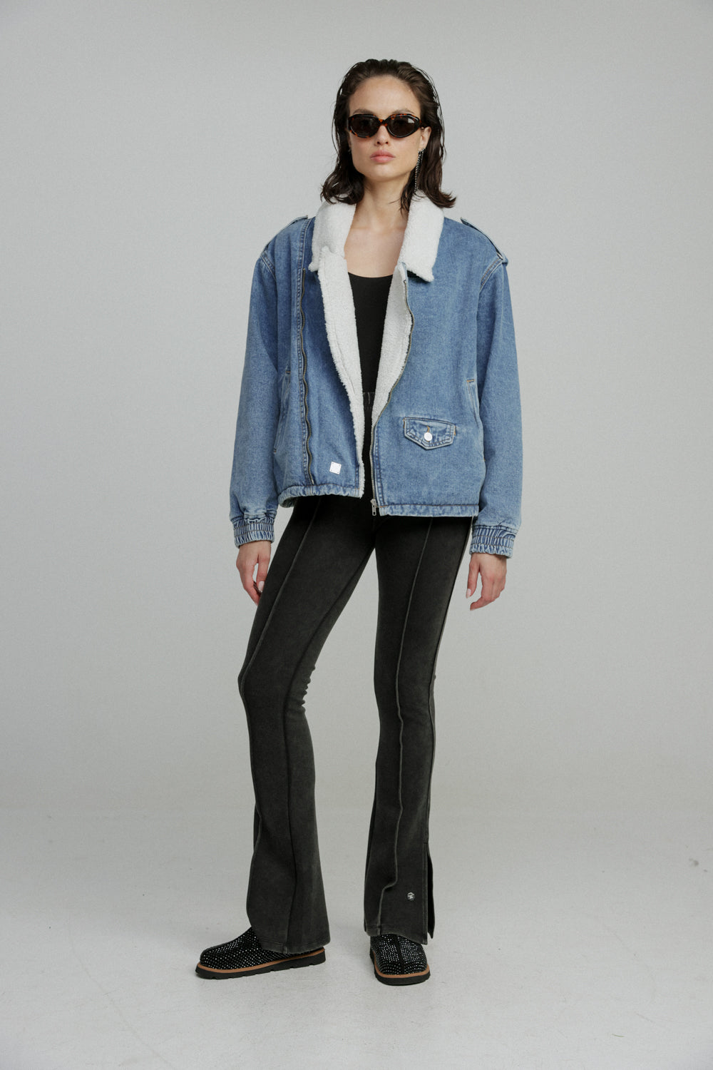 מעיל ז'קט ג'ינס לאישה מידה XS Regent Blue Denim Jacket