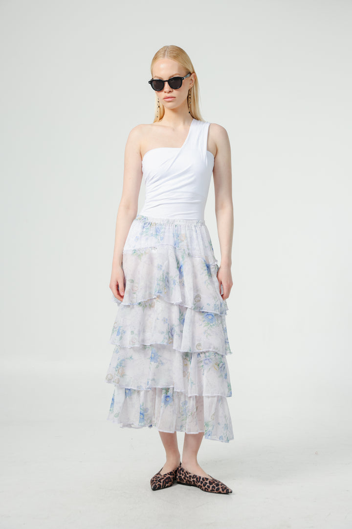 Sketch Floral Skirt