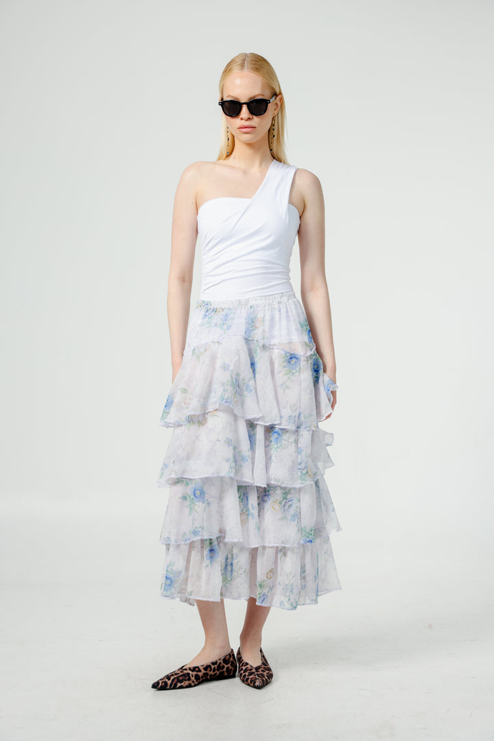Sketch Floral Skirt