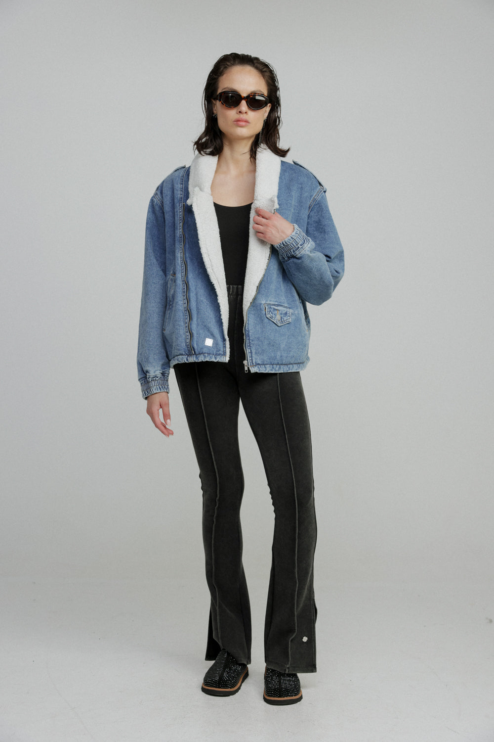 מעיל ג'קט ג'ינס לנשים דגם Regent Blue Denim Jacket 