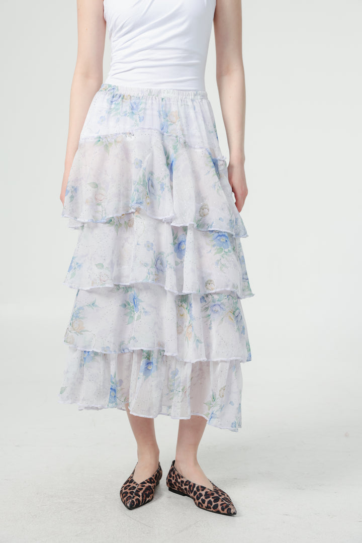 Sketch Floral Skirt