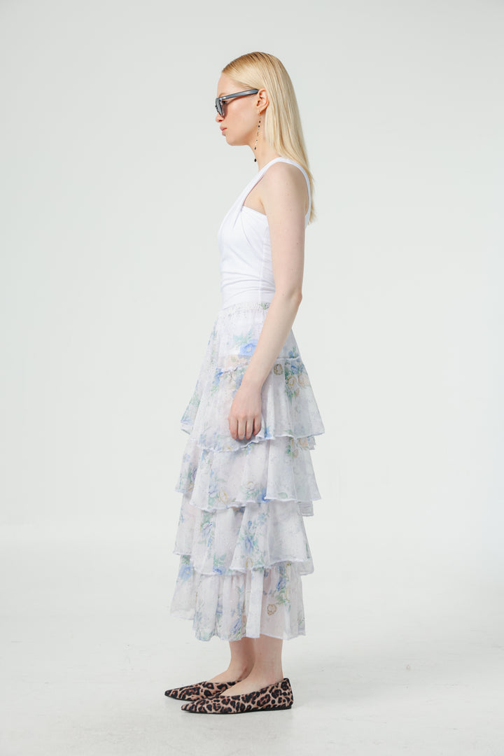 Sketch Floral Skirt