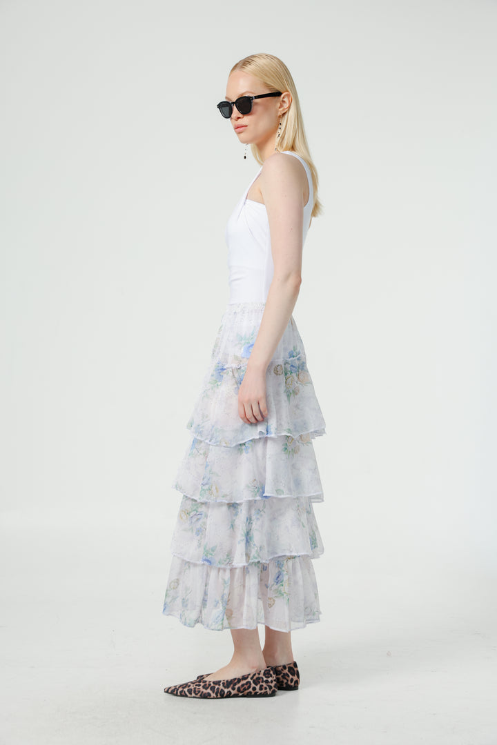 Sketch Floral Skirt