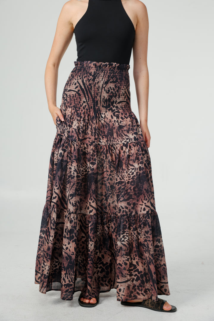 Centara Leopard Skirt