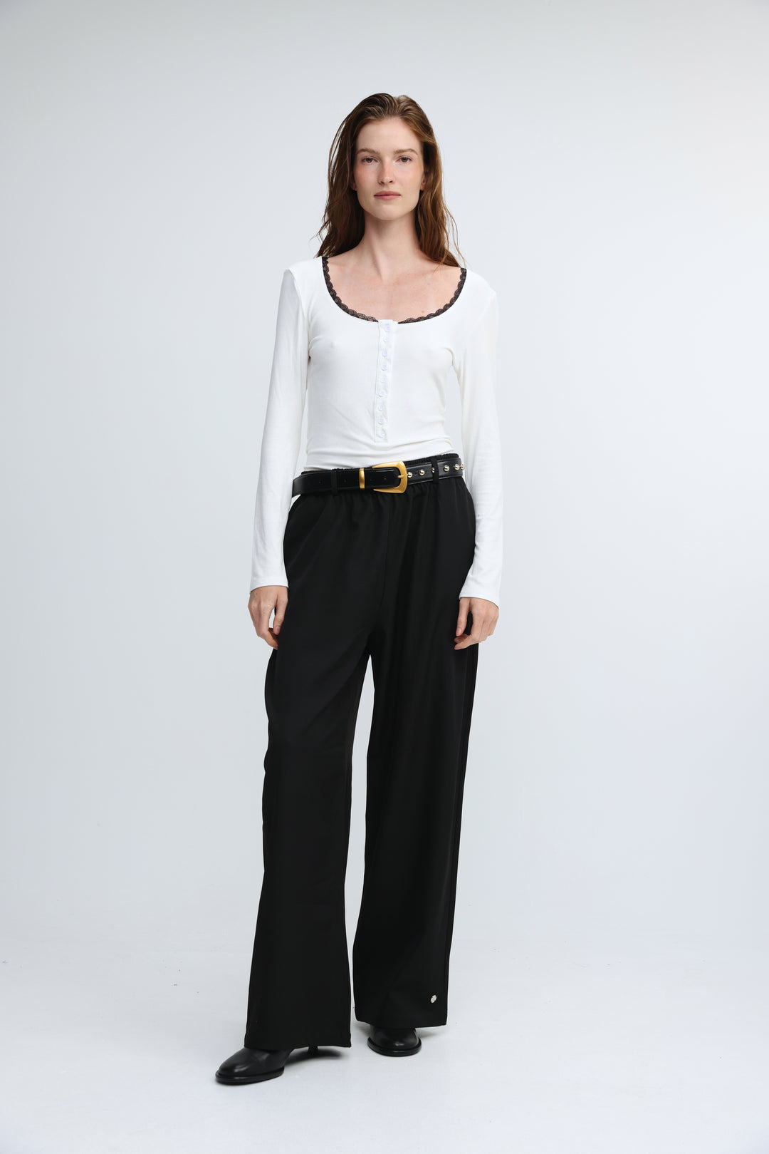 Associate White/Black Shirt