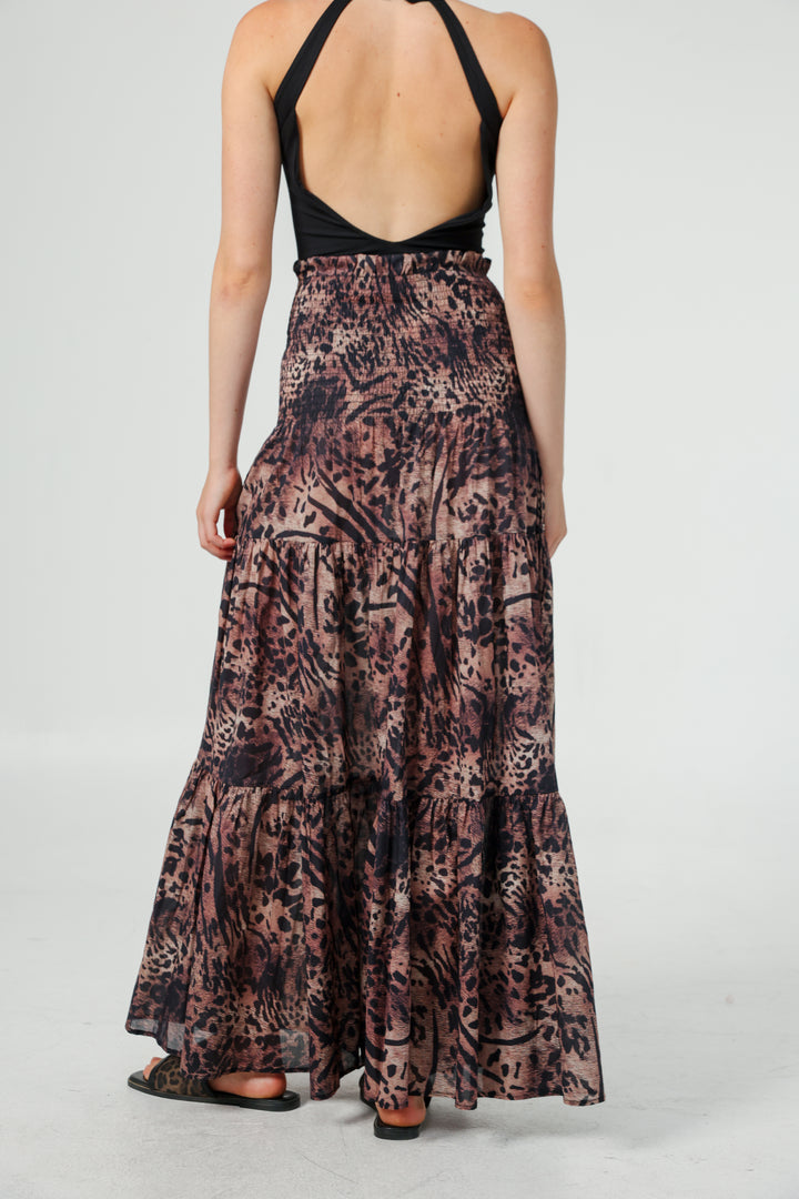 Centara Leopard Skirt