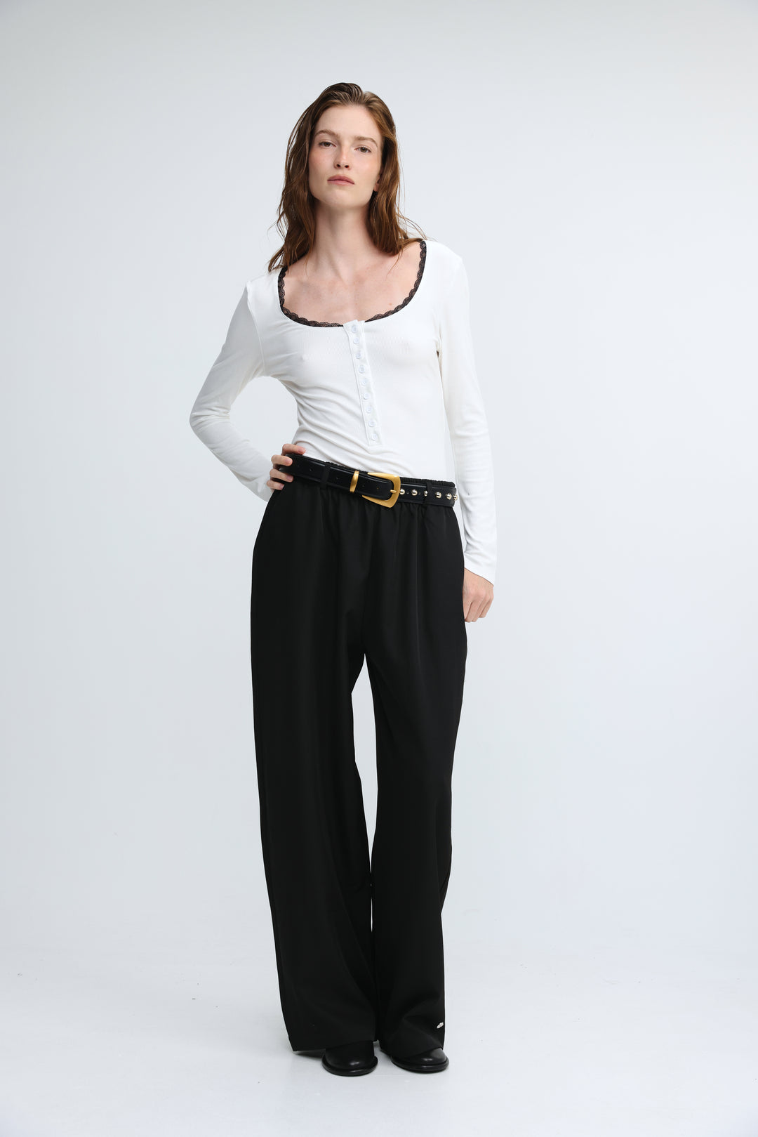 Associate White/Black Shirt