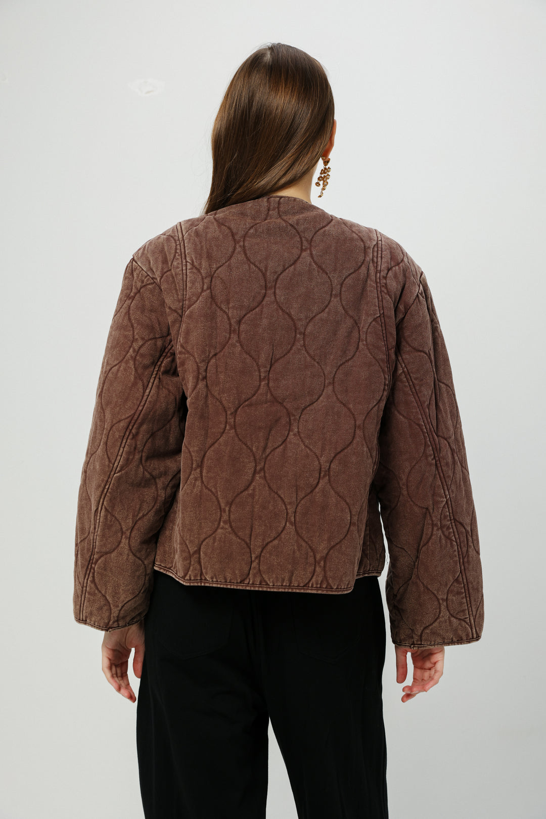 Dear Wine Quilted Coat