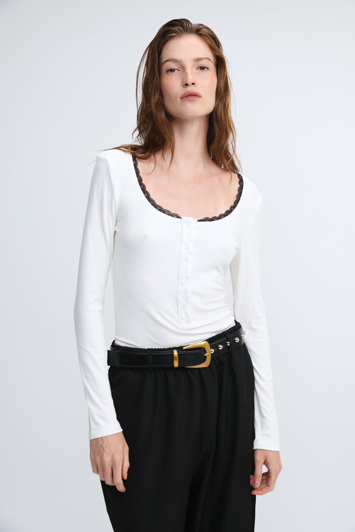 Associate White/Black Shirt