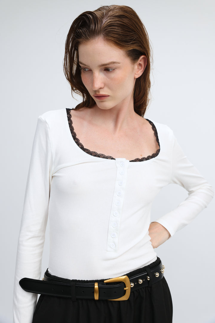 Associate White/Black Shirt