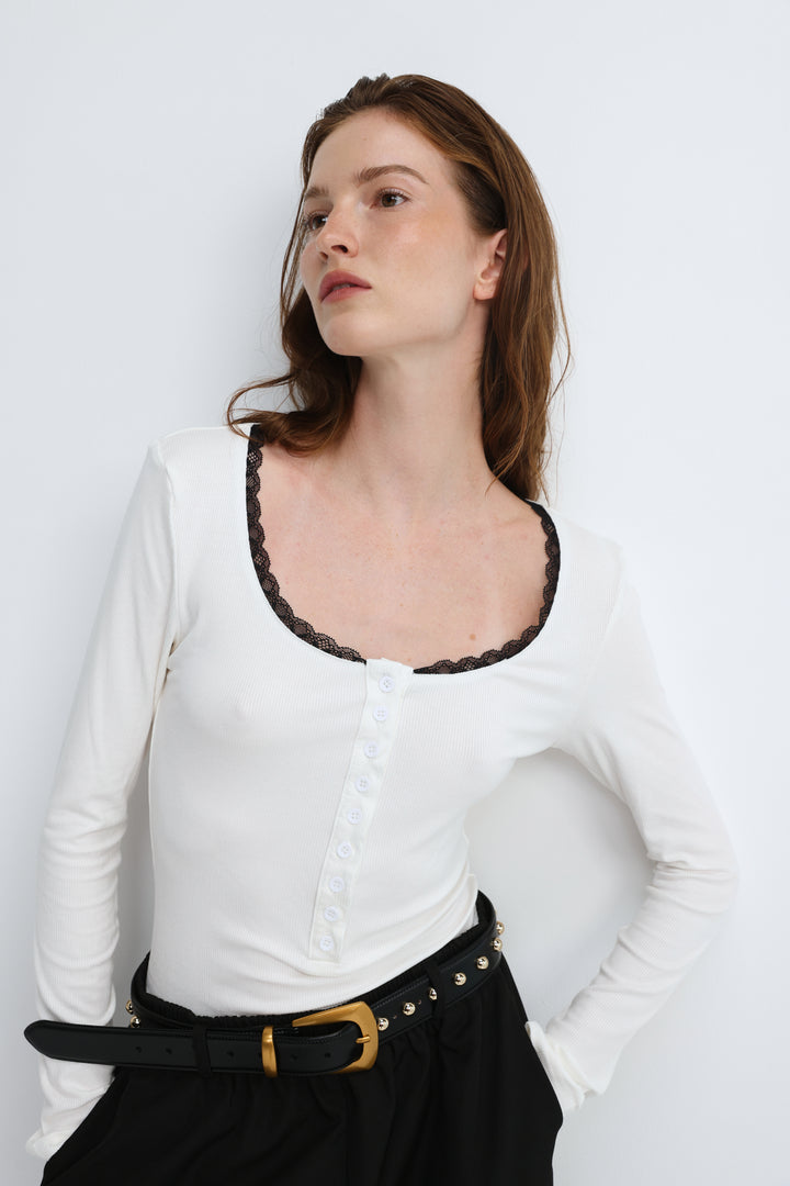 Associate White/Black Shirt