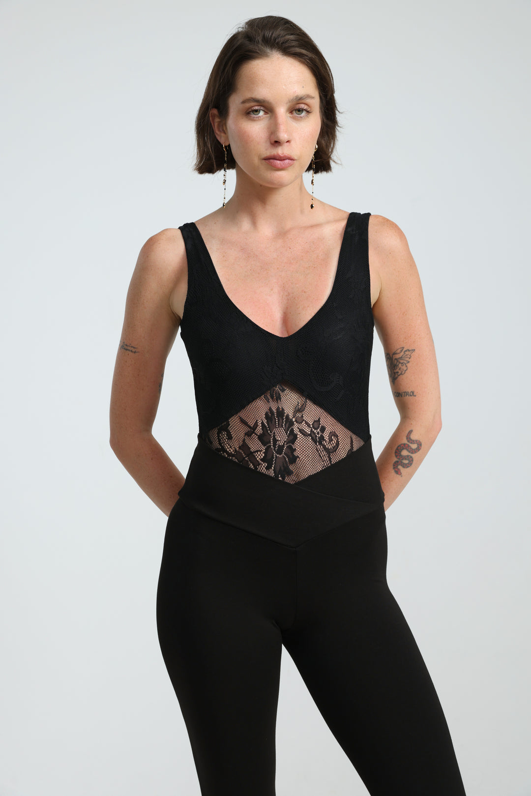 Dawn Black Lace Bodysuit