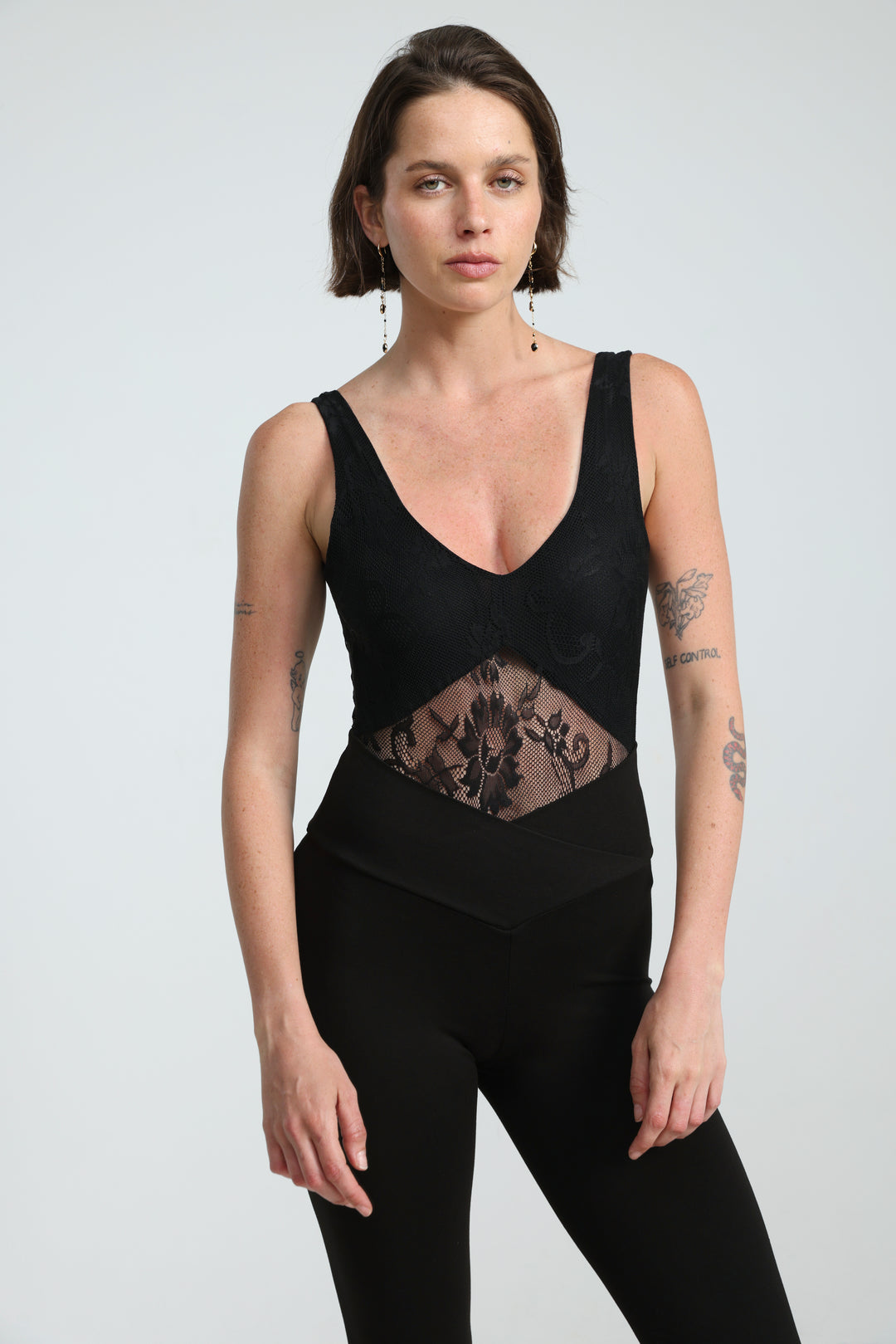 Dawn Black Lace Bodysuit