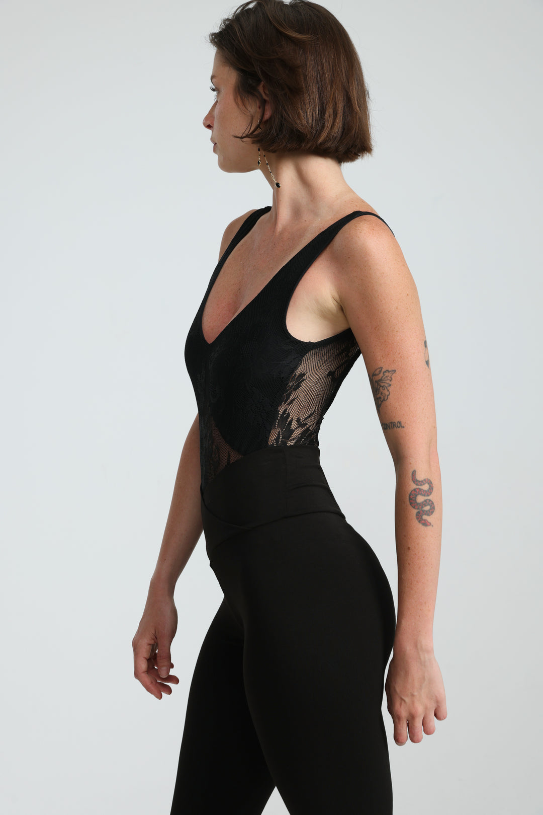 Dawn Black Lace Bodysuit