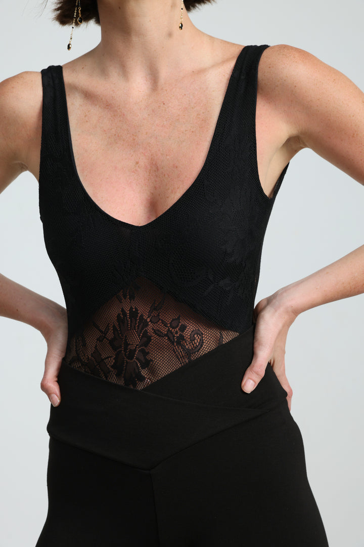 Dawn Black Lace Bodysuit