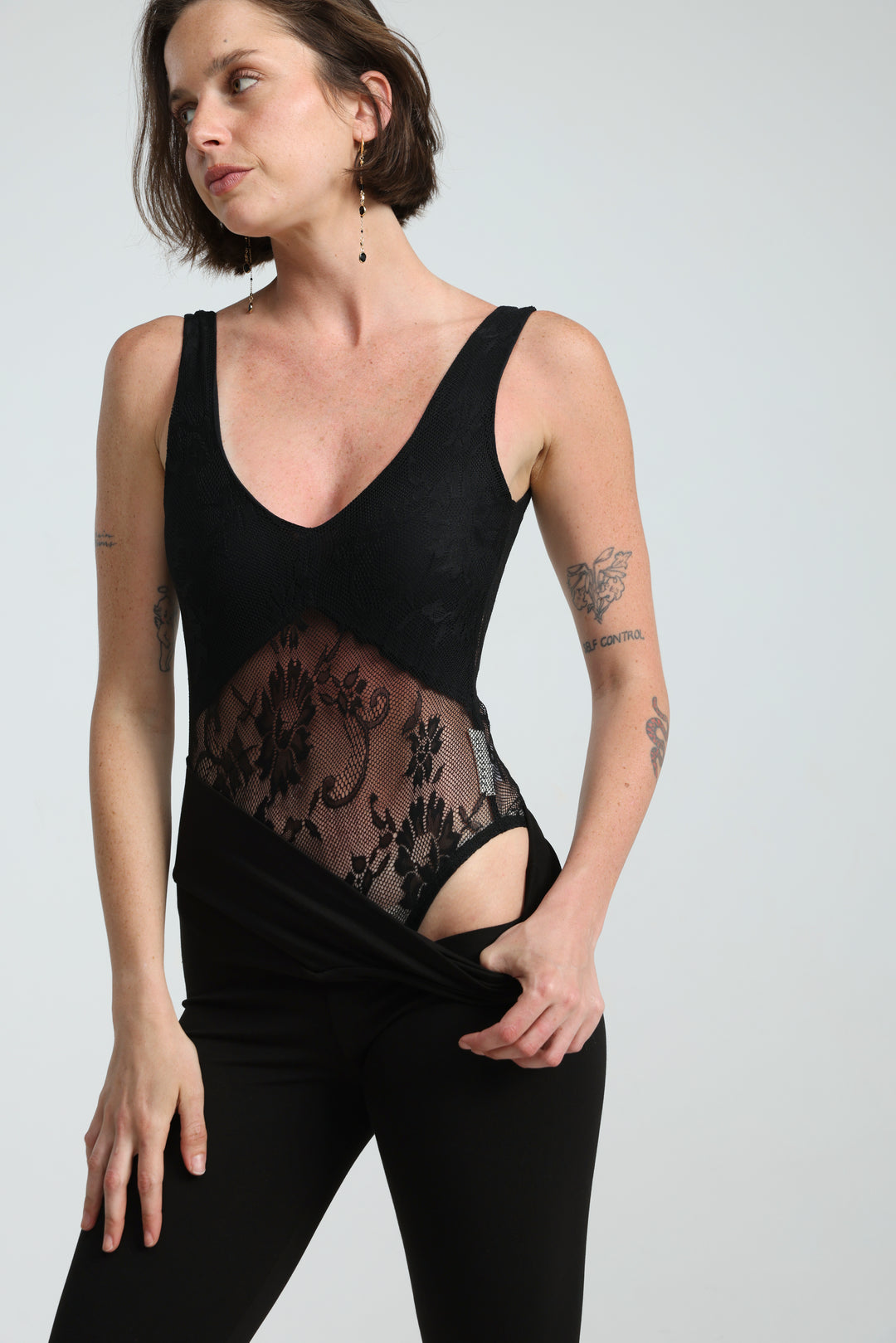Dawn Black Lace Bodysuit