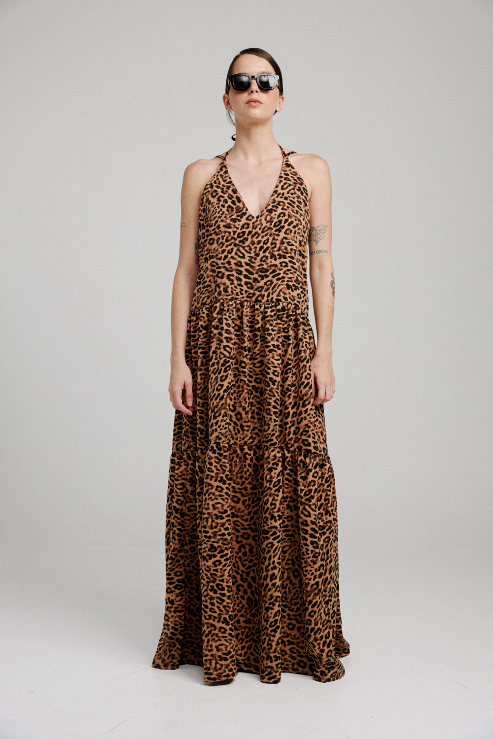 Crete Leopard Maxi Dress