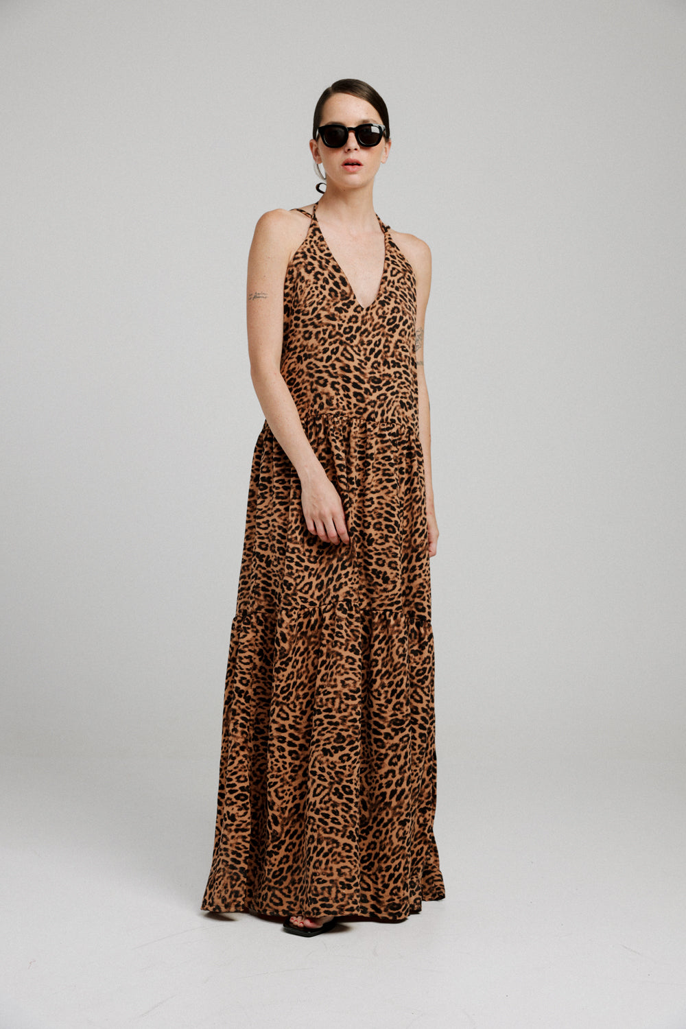 Crete Leopard Maxi Dress