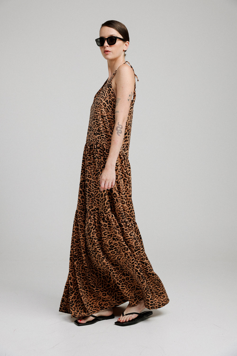 Crete Leopard Maxi Dress