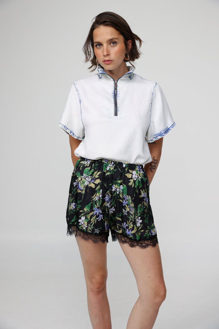 Rise Dark Floral Shorts