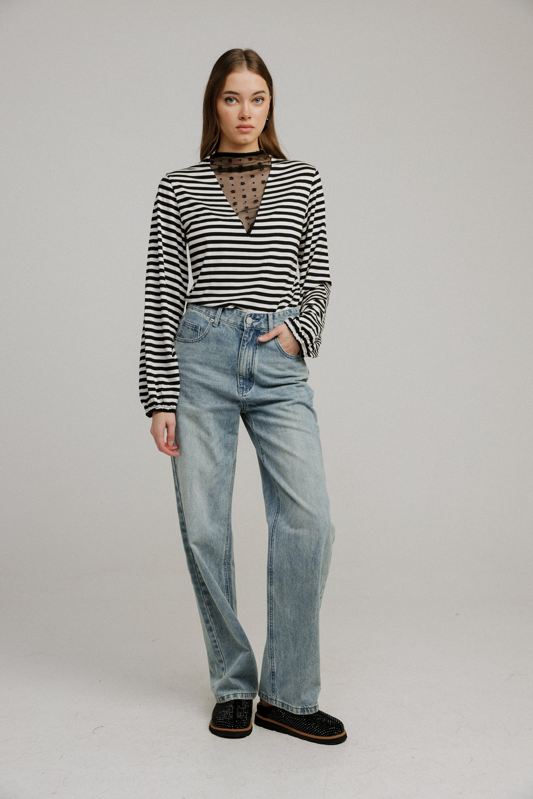 Field Striped Lace Shirt