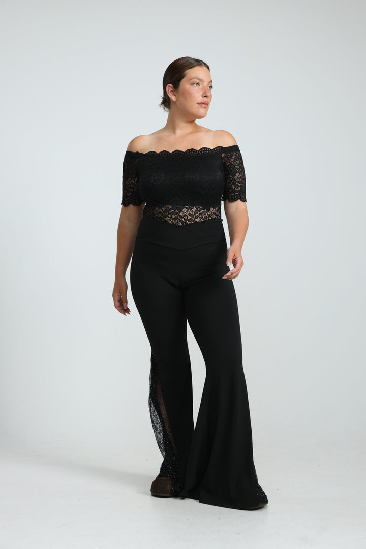 Noir Short White Off Shoulder Bodysuit