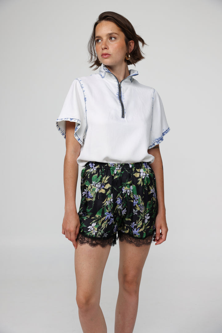 Rise Dark Floral Shorts