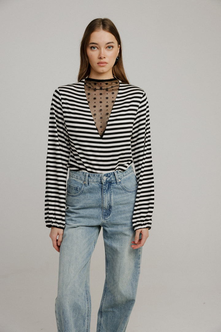 Field Striped Lace Shirt