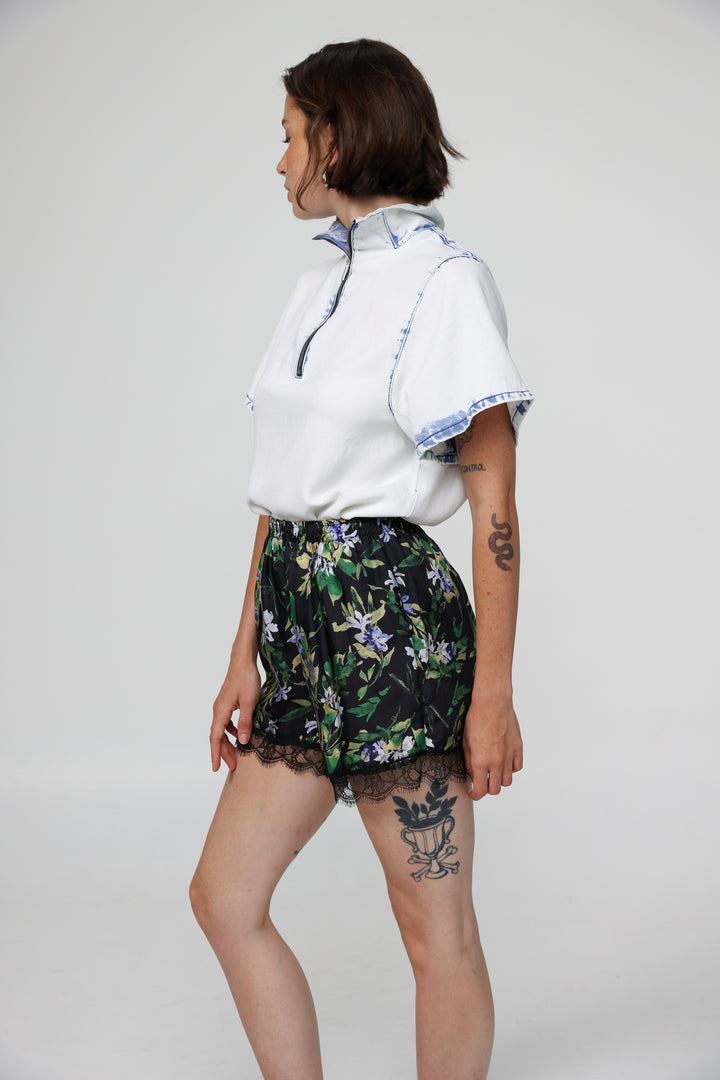 Rise Dark Floral Shorts