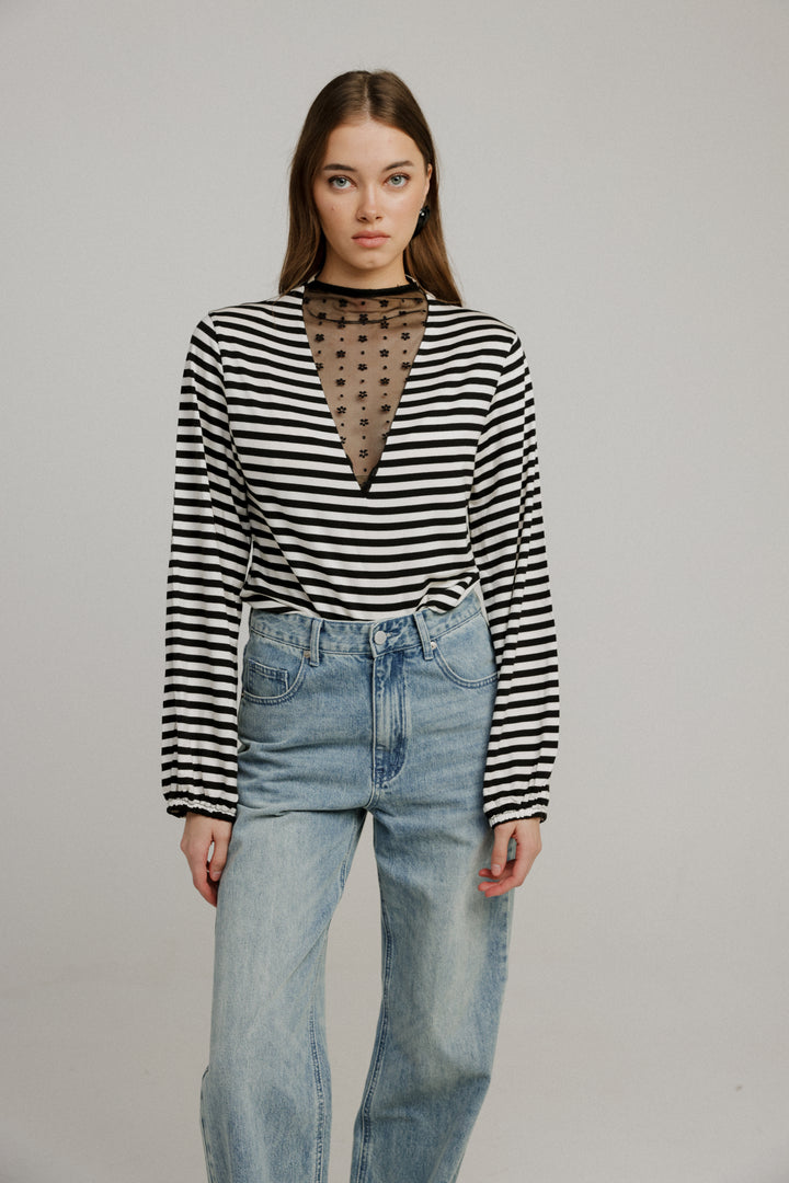 Field Striped Lace Shirt