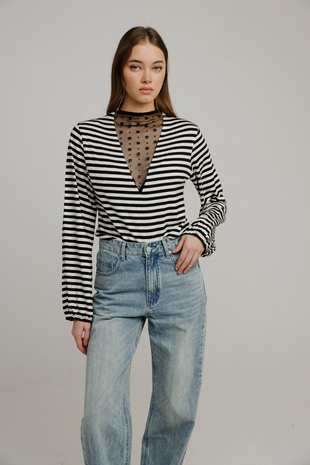 Field Striped Lace Shirt