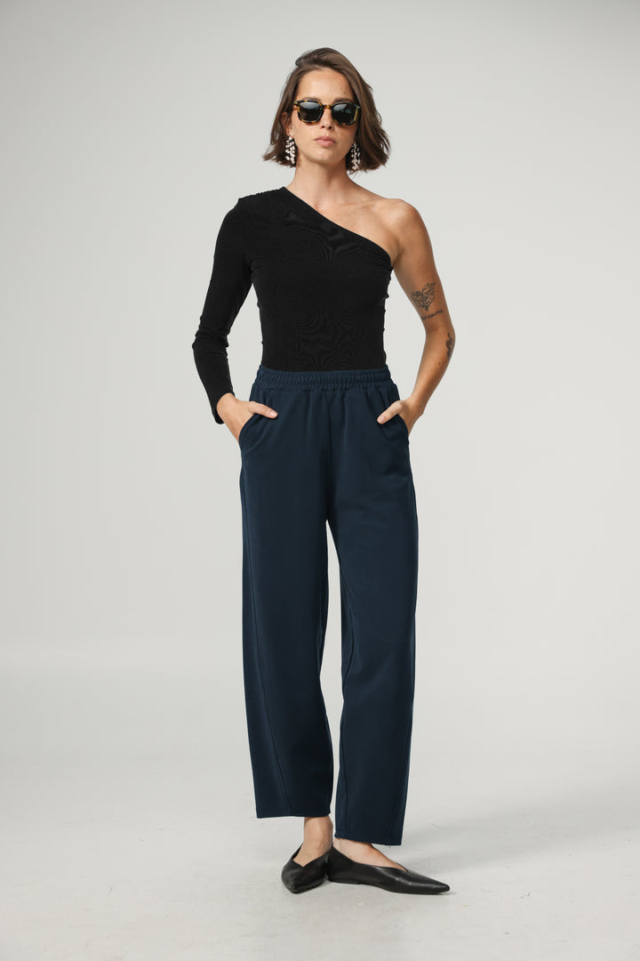 Relaxed Navy Bottoms