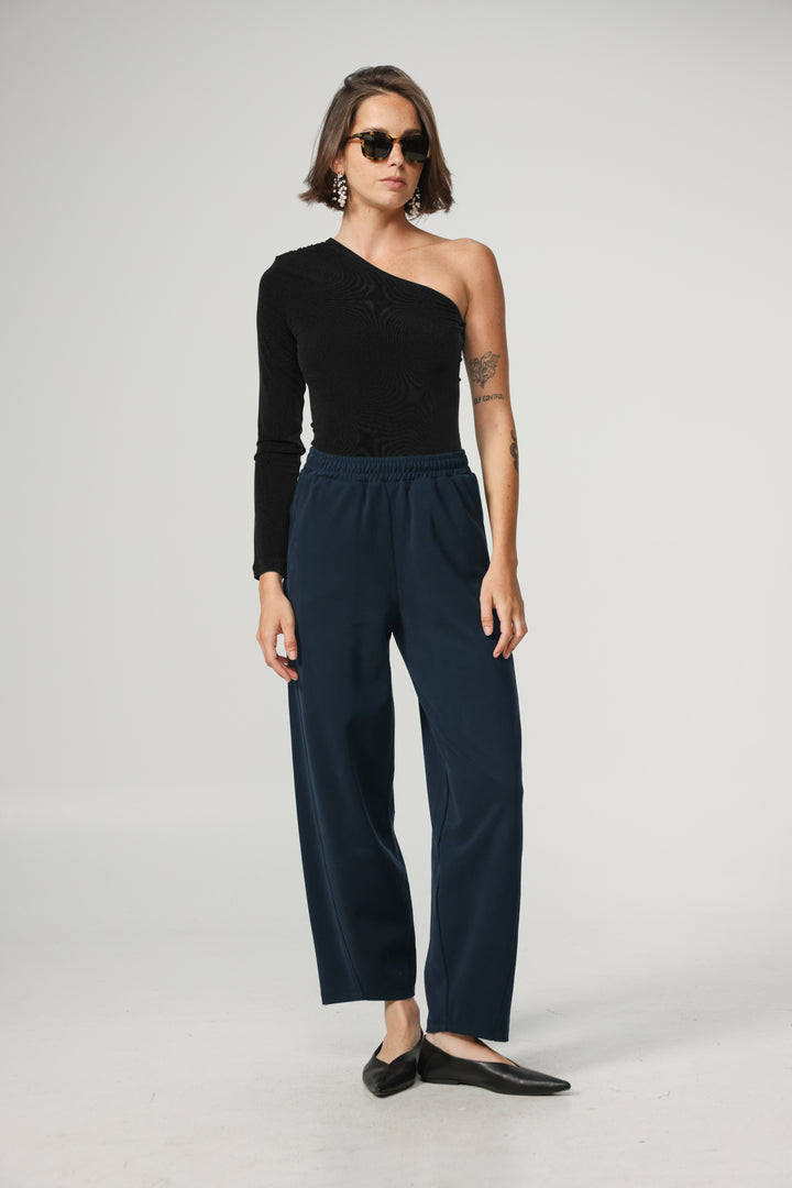 Relaxed Navy Bottoms