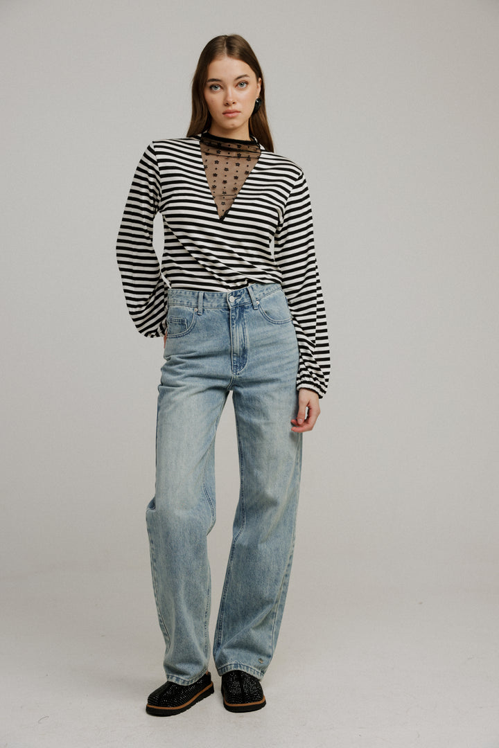 Field Striped Lace Shirt