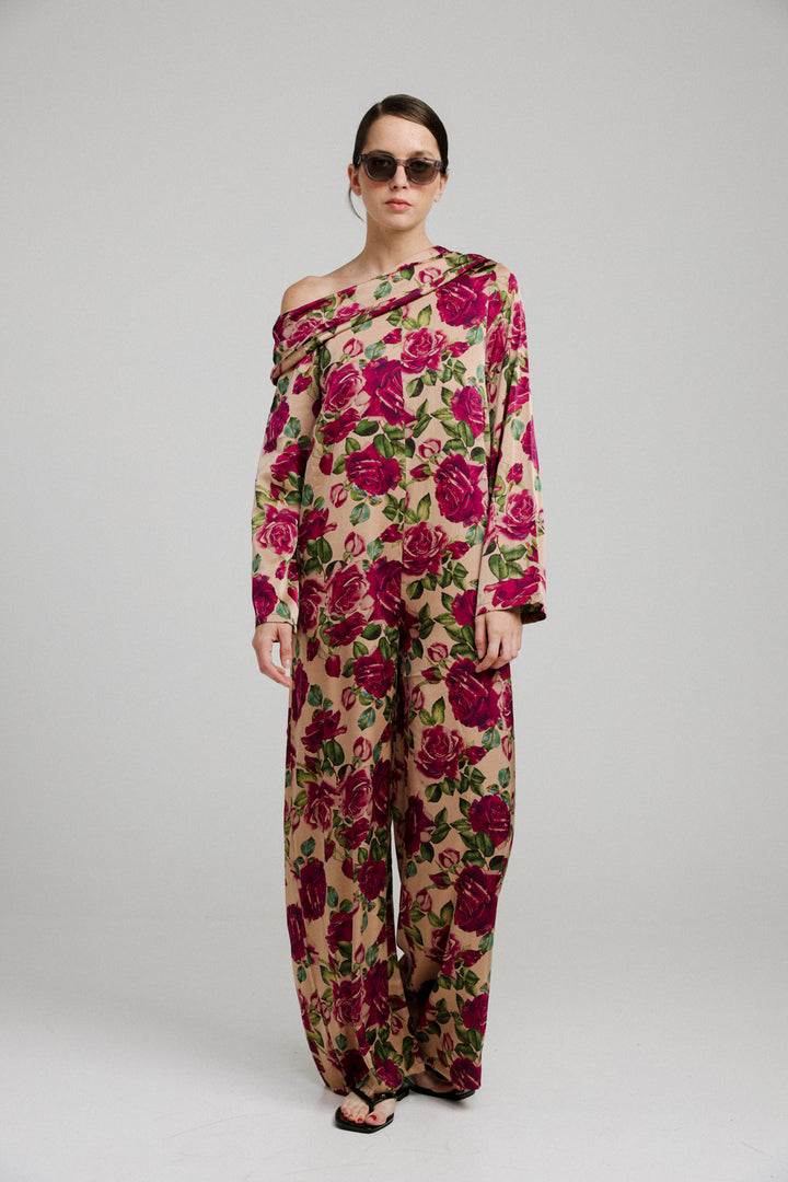 Drawing Floral Jumpsuit