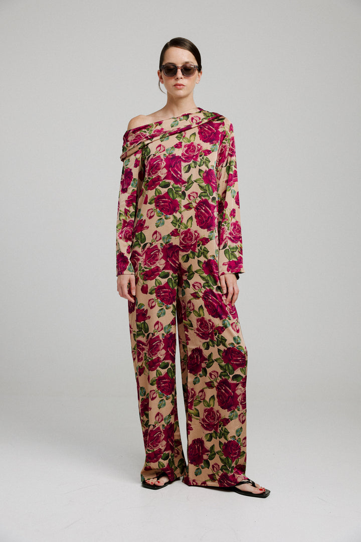 Drawing Floral Jumpsuit