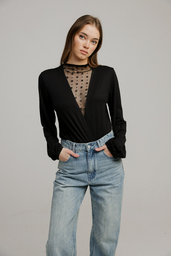 Field Black Lace Shirt