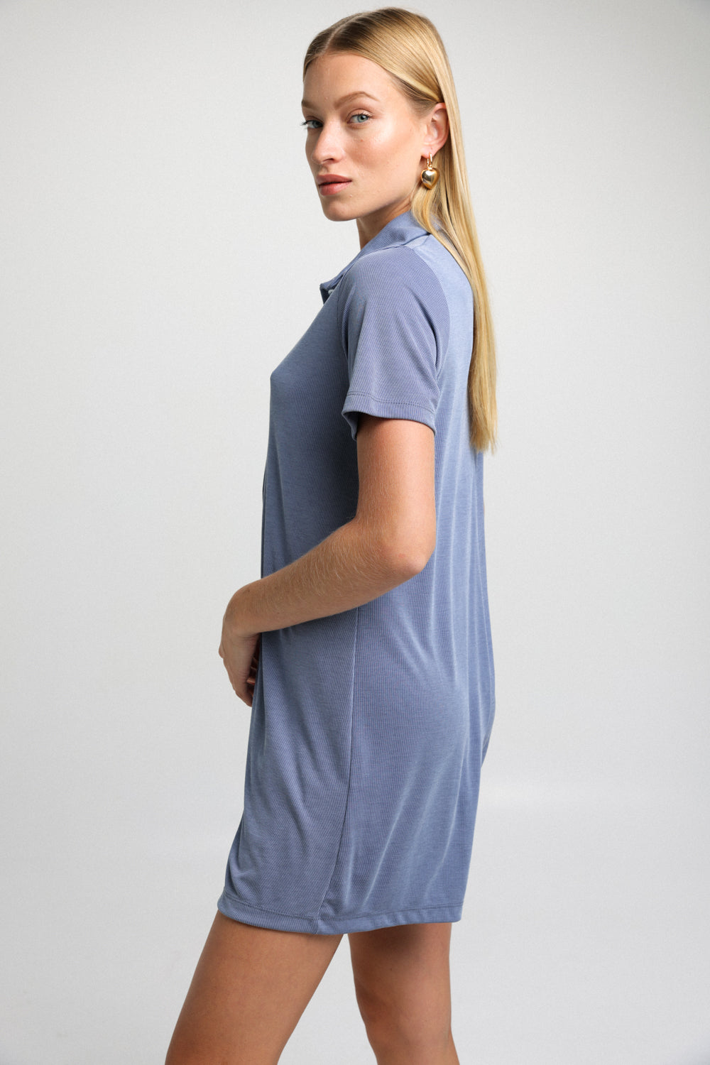 Blue Polo Oversize Jumpsuit