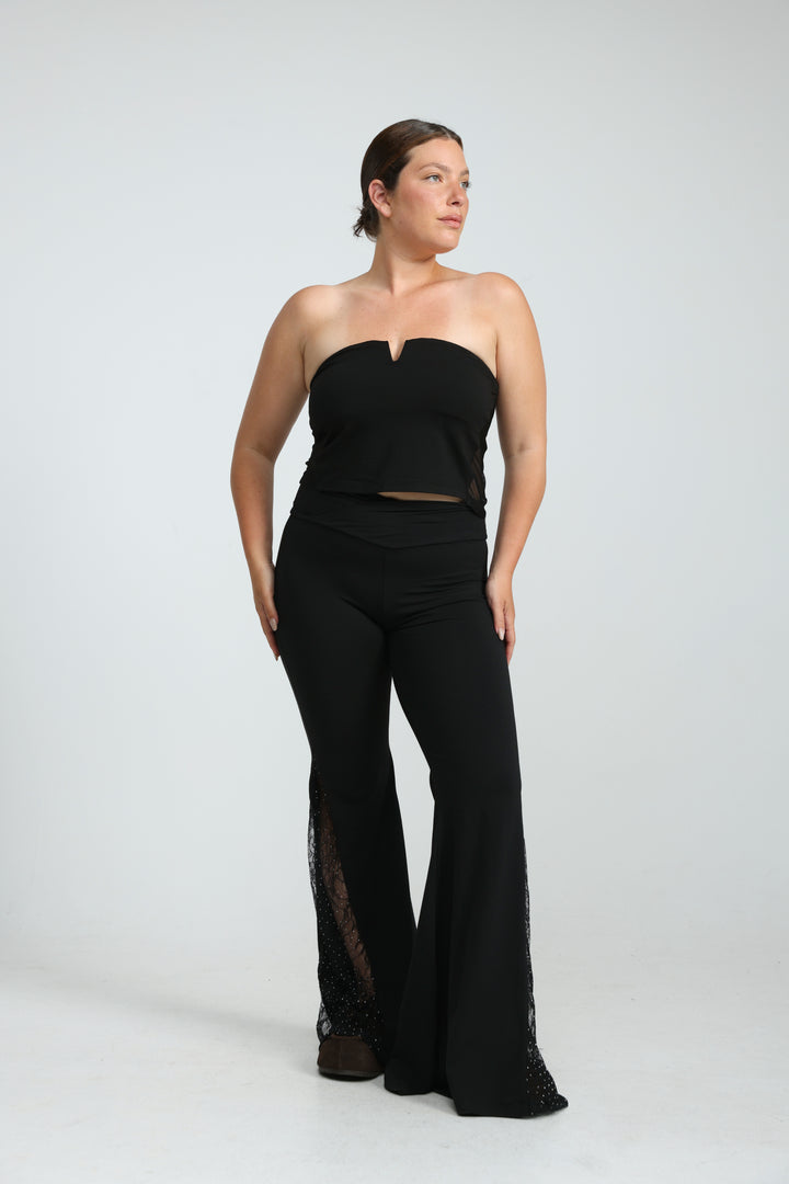 Fantasia Black Strapless Top