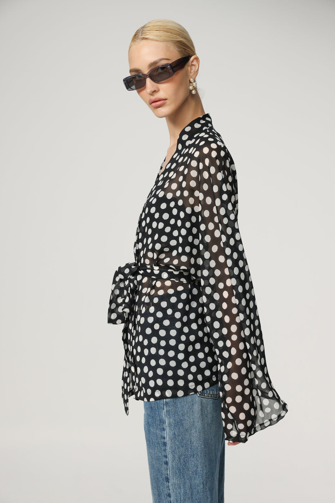 Dots Short Kimono