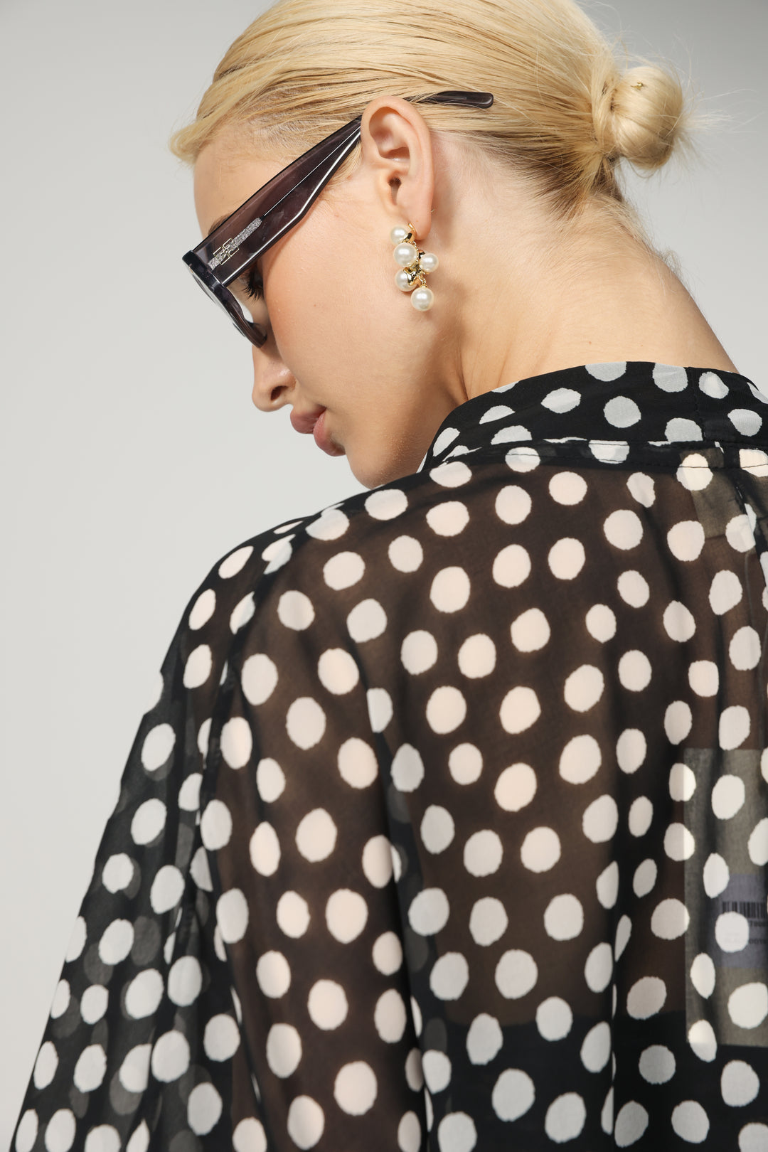 Dots Short Kimono