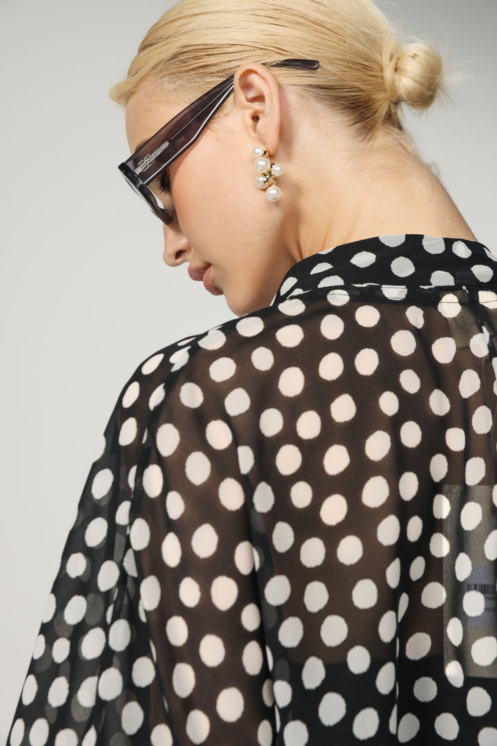 Dots Short Kimono
