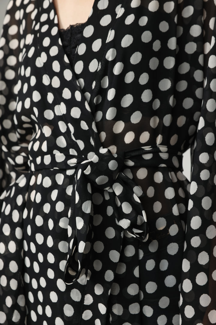 Dots Short Kimono