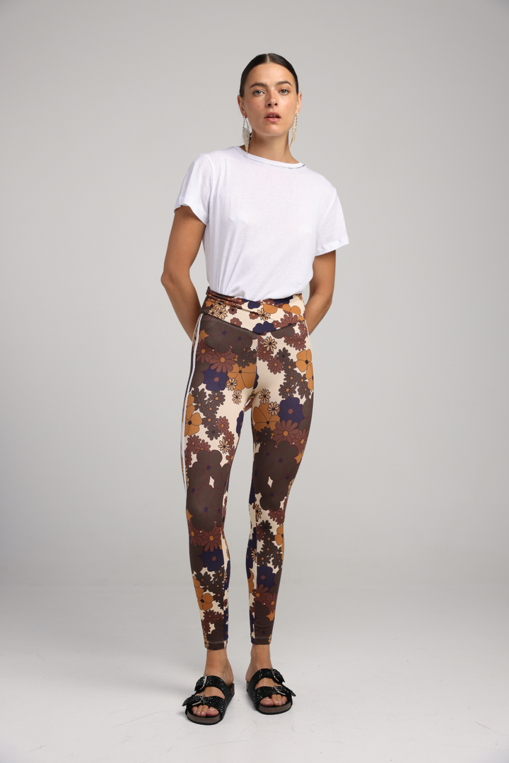 Dani Floral Striped Leggings