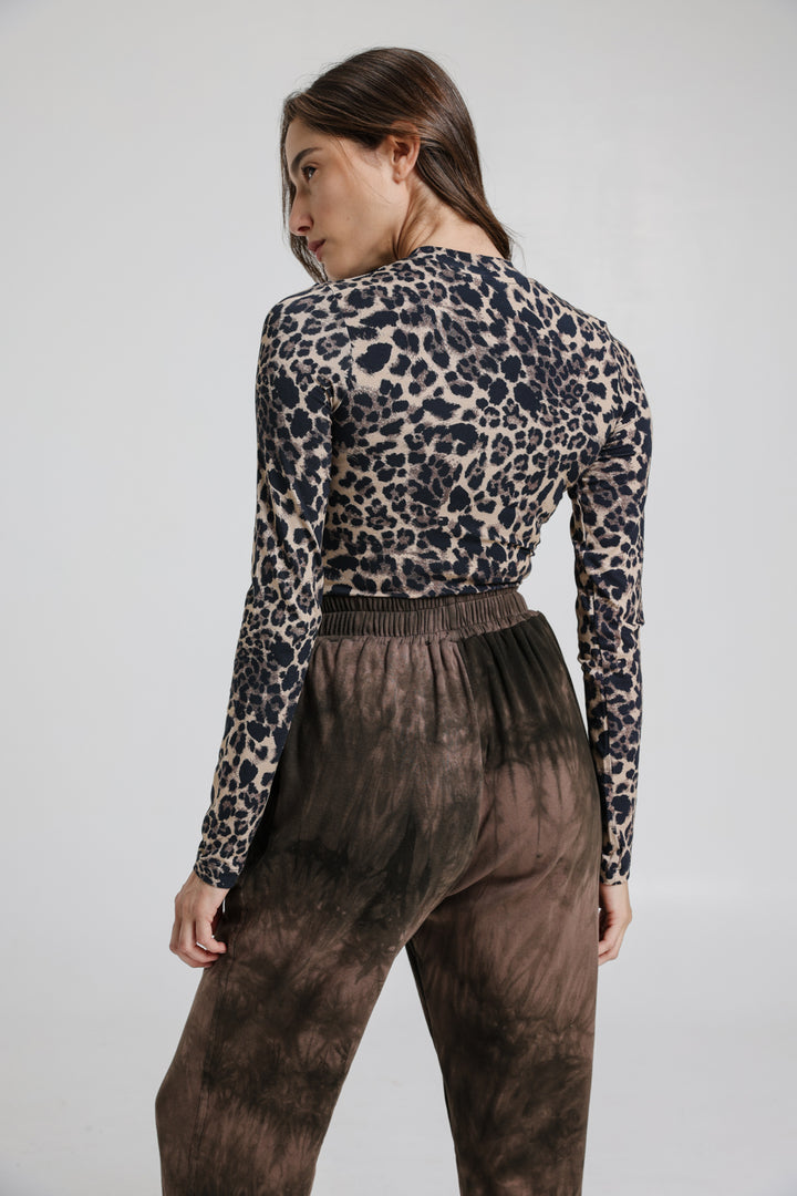 Pointed Leopard Bodysuit
