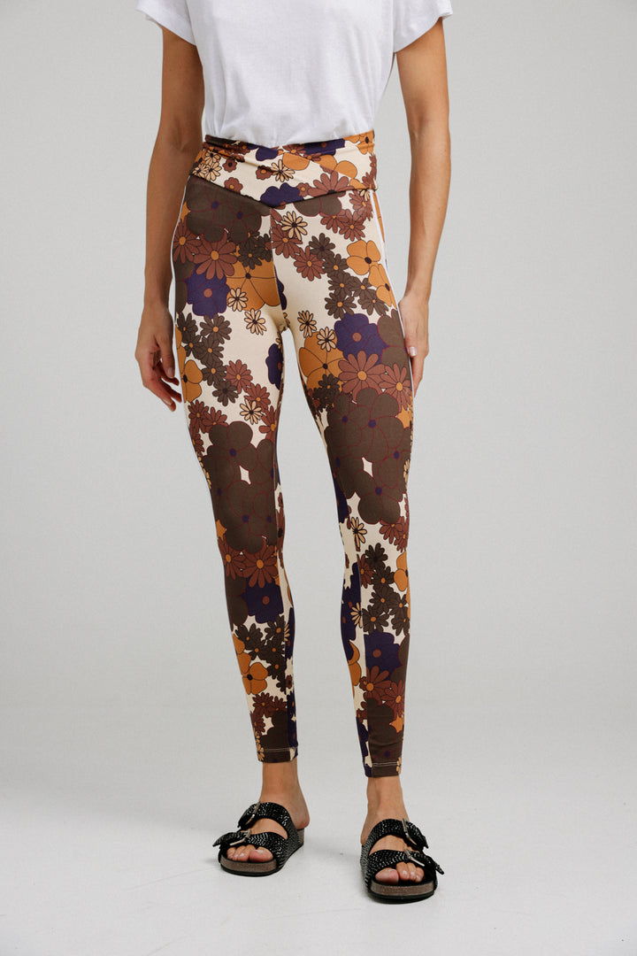 Dani Floral Striped Leggings