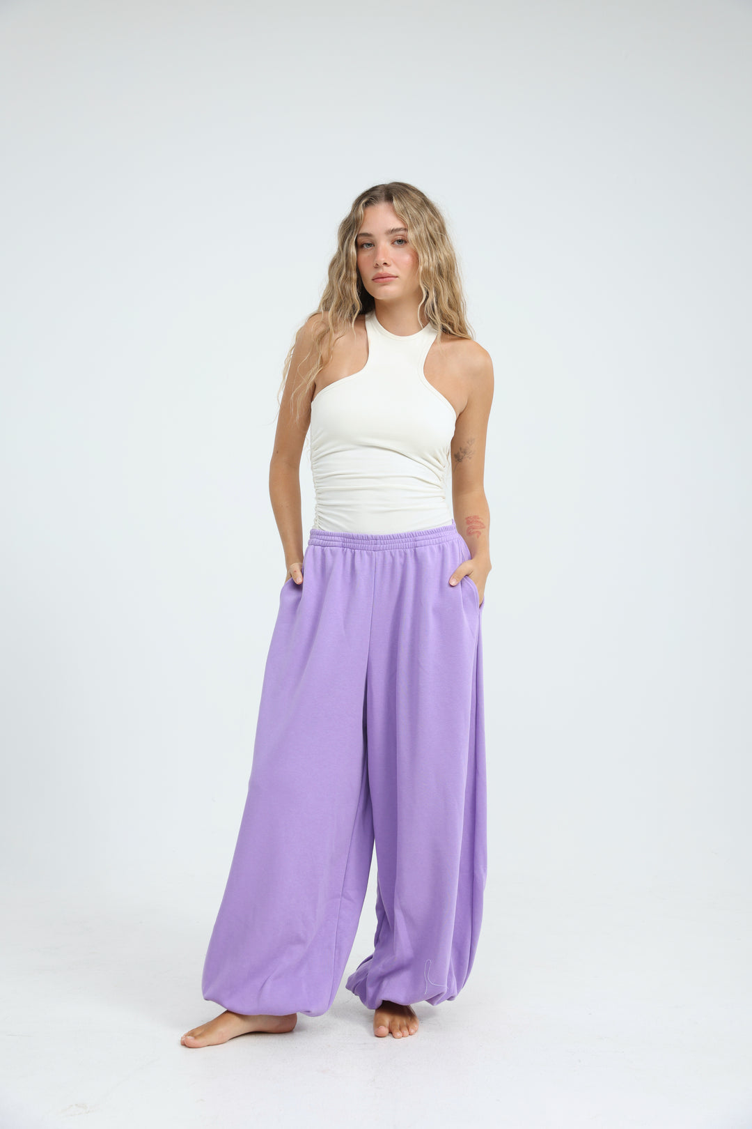 Clean40 Purple Balloon Joggers