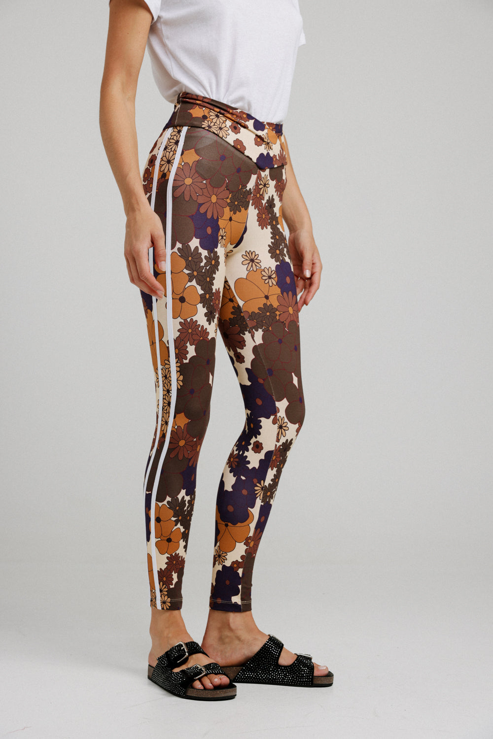 Dani Floral Striped Leggings