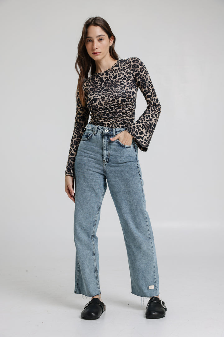 Reyna Leopard Top